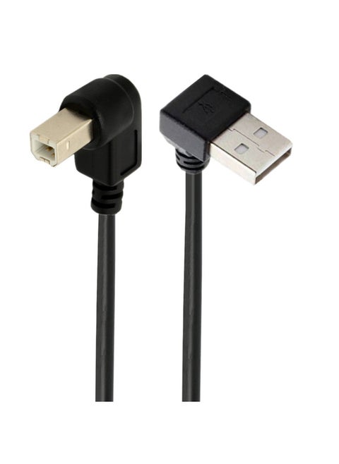 Usb Printer Data Line Double Elbow AM-BM USB2.0 Print Line USB Elbow Printer Data Line-Color:AM Up-BM Down-Line Length:3 M