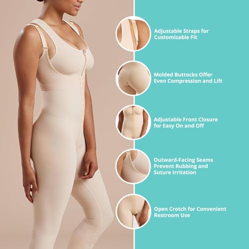 MARENA SFBHM Stage 1 Post-surgical Compression Girdle with High-Back & Front Closure – Adjustable Mid-Calf Length - Image 3