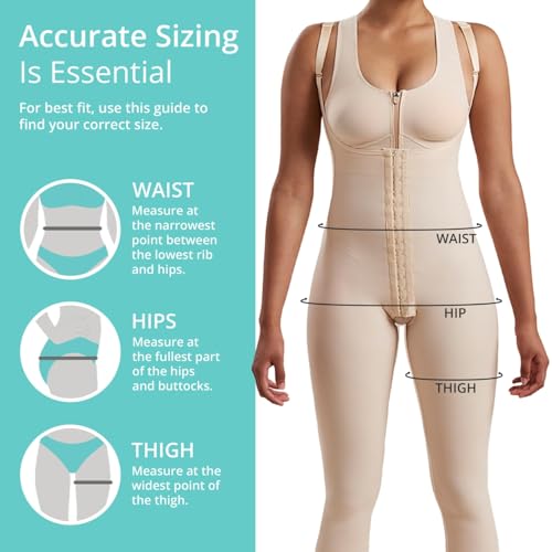 MARENA SFBHM Stage 1 Post-surgical Compression Girdle with High-Back & Front Closure – Adjustable Mid-Calf Length - Image 4