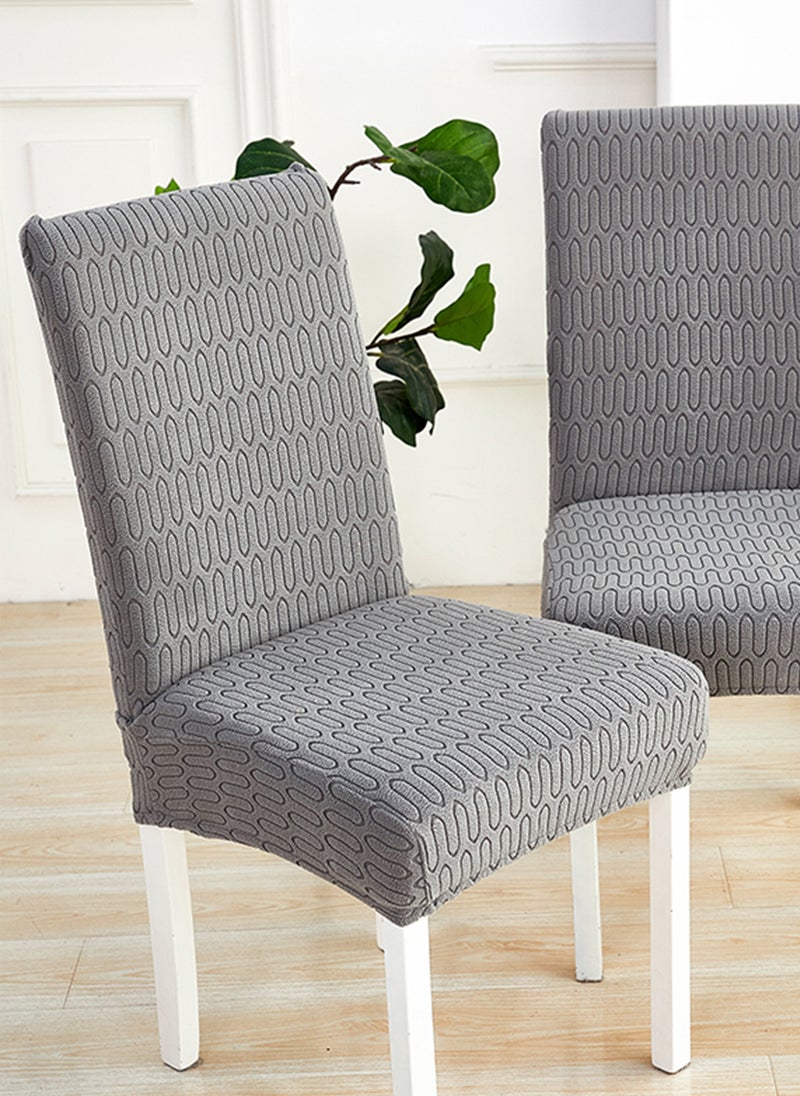 GOOTOY 4-Piece Household One-Piece High-Elastic Chair Cover Set Removable for Machine Washing or Hand Washing Easy to Clean  - Image 3