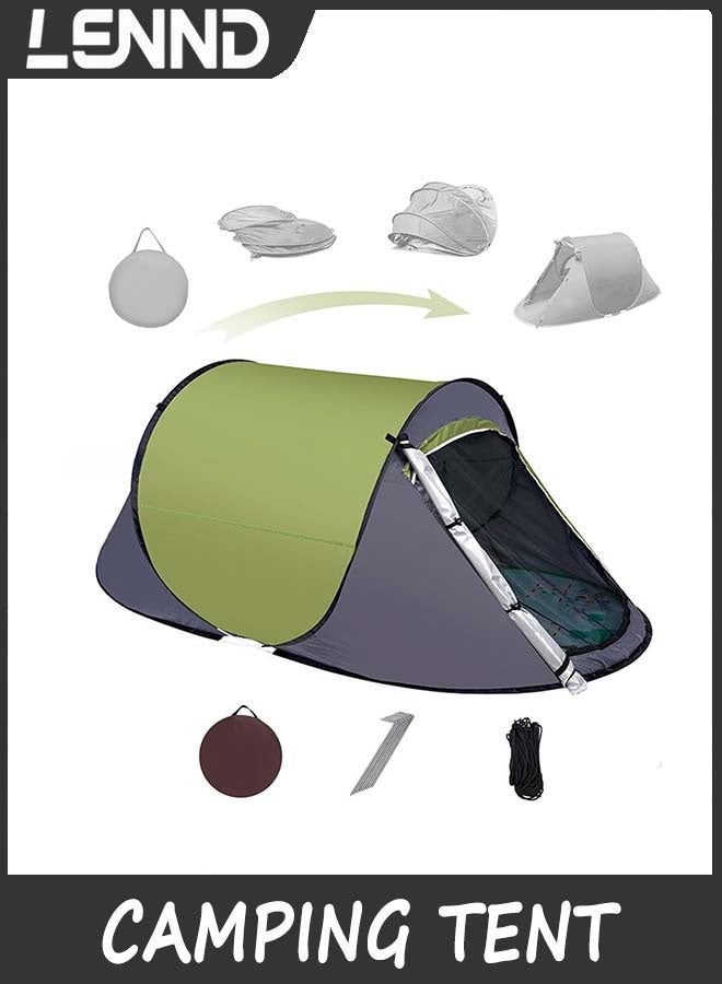 LENND Pop-up Camping Tent: 1 Person Tent Waterproof Instant Easy Setup Outdoor Tent,Portable instant tents, waterproof yurts for picnics, travels, hiking. - Image 2