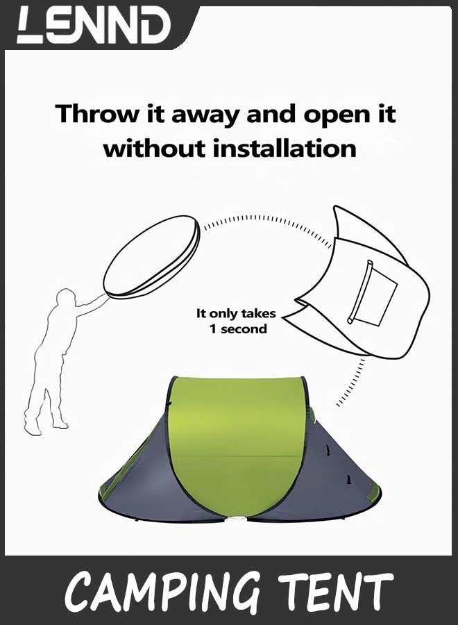 LENND Pop-up Camping Tent: 1 Person Tent Waterproof Instant Easy Setup Outdoor Tent,Portable instant tents, waterproof yurts for picnics, travels, hiking. - Image 3