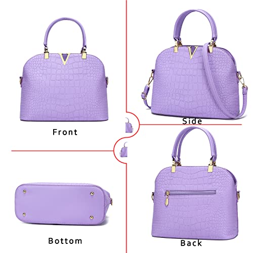 JHVYF women Crossbody Bags Tote Satchel Purse for Girls Fashion Purses Feminine Lavender bag - Image 5