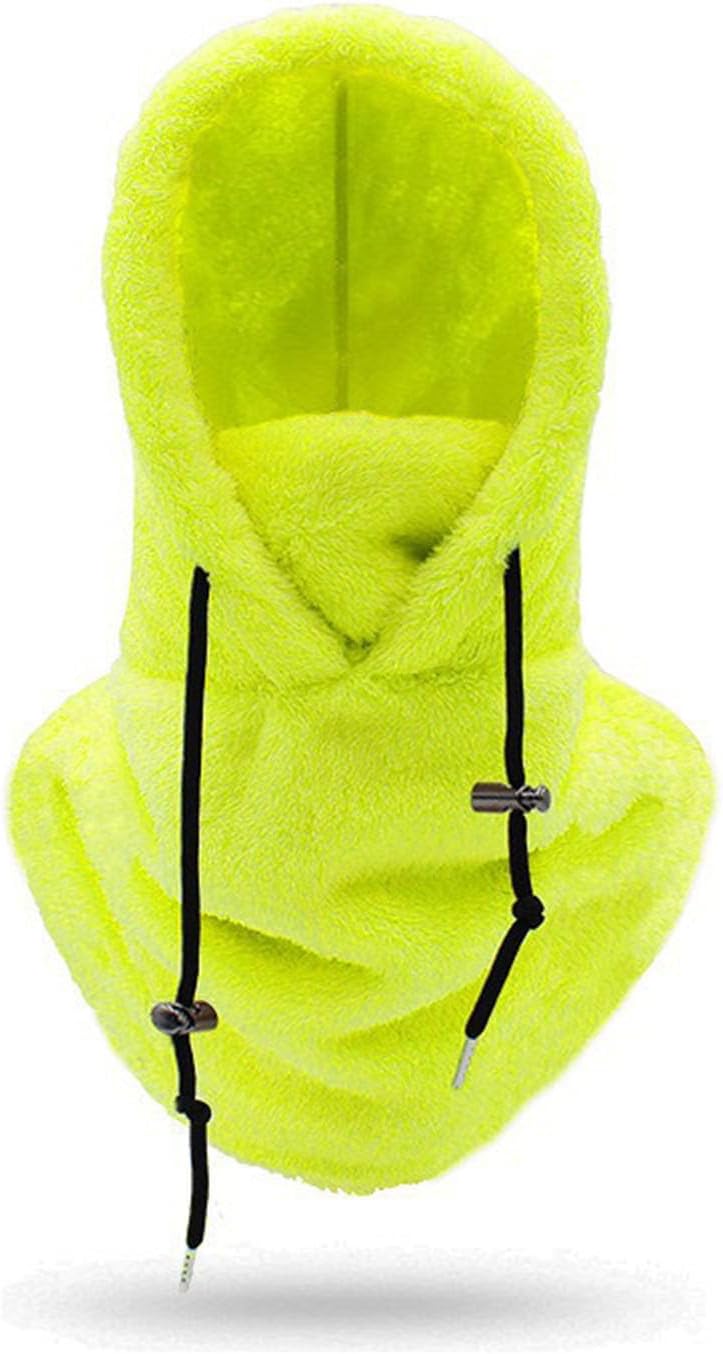 Winter windproof and warm mask, unisex fleece-lined ski mask, including facial warm cover, hat, scarf function, green - Image 2