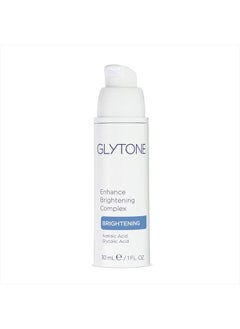 Glytone Enhance Brightening Complex - With 12% Azelaic Acid, 3% Glycolic Acid - Brightens Skin & Reduces Dark Spots - Non-Comedogenic - 1 fl. oz.