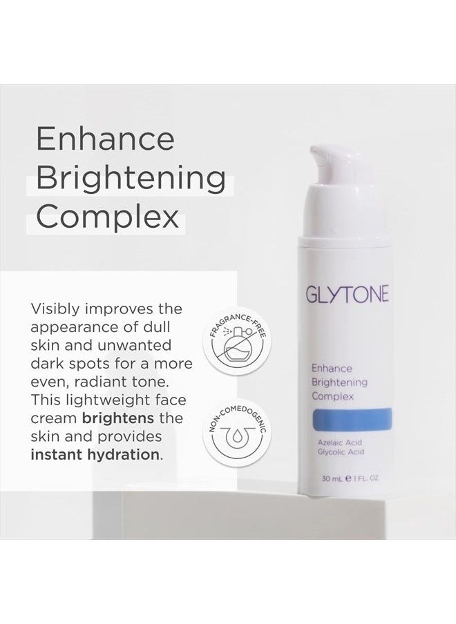 Glytone - Glytone Enhance Brightening Complex - With 12% Azelaic Acid, 3% Glycolic Acid - Brightens Skin & Reduces Dark Spots - Non-Comedogenic - 1 fl. oz. - Image 1