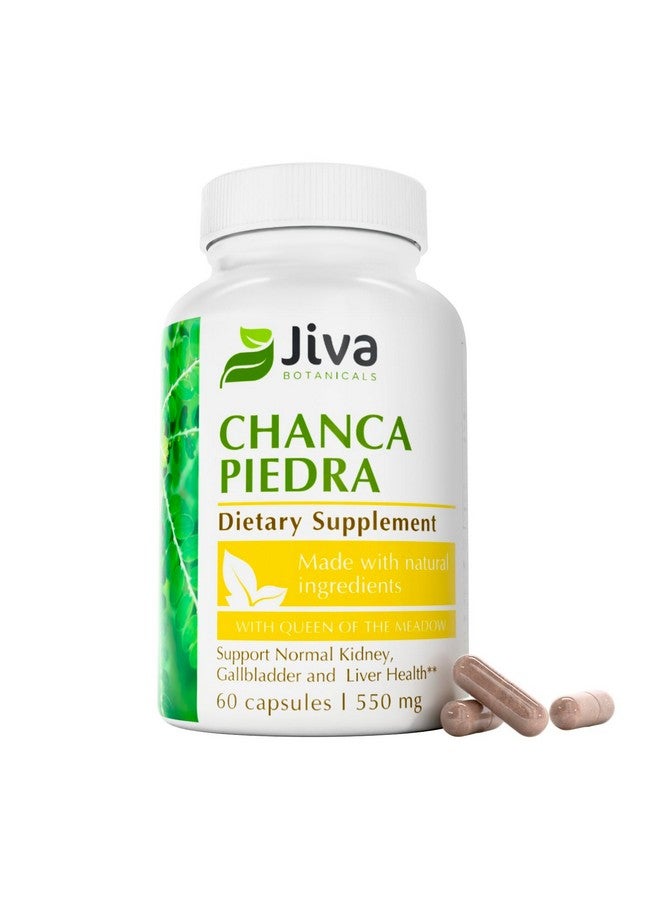 Jiva Botanicals Chanca Piedra Supplement - 550 mg per Serving - 500mg Extract with 50mg Queen of The Meadow - 2 Months Supply - Image 1