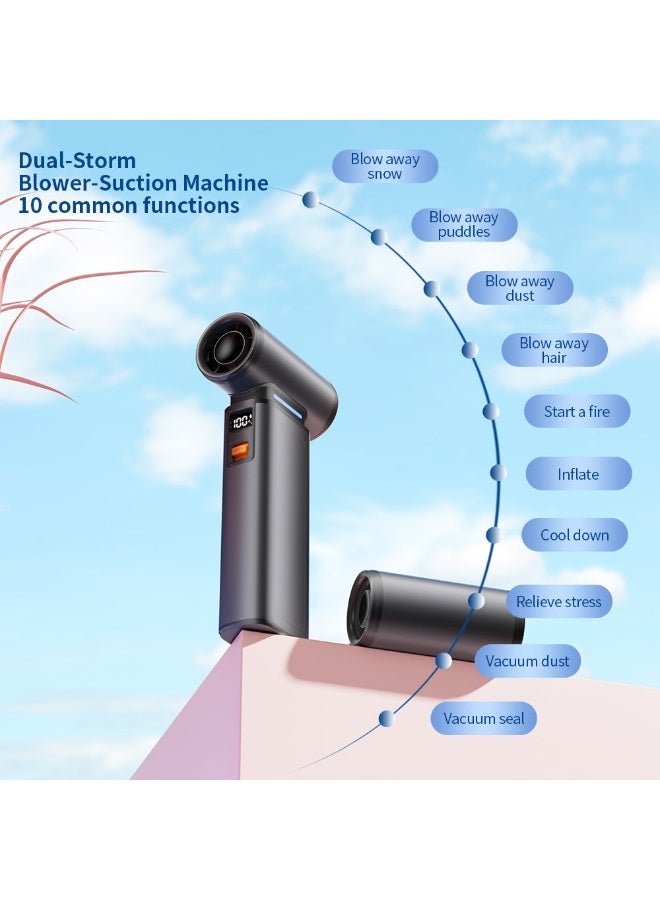 Crony مكنسة يدوية لاسلكية متعددة الوظائف "عنيفة" CRONY F1 - بطارية 4000 مللي أمبير، محرك بدون فرشاة 130,000 دورة في الدقيقة، مضخة هواء مع شاشة LED بسرعة 100 - Image 5