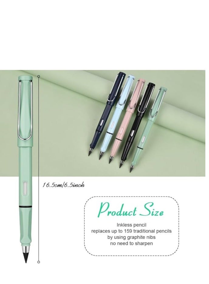 Spaceshoop Everlasting Pencil,  Infinity Pencil with Eraser and Replacement Nibs, Reusable Inkless Pencil for Writing, Drawing, Students Home Office School Supplies - Image 5