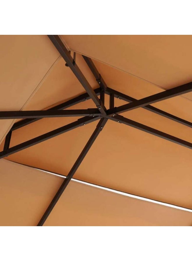 Pan Home ROMANA ALUMINIUM GAZEBO 3X3 M - BIEGE - Image 4