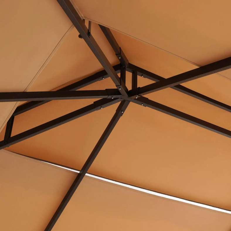 Pan Home ROMANA ALUMINIUM GAZEBO 3X3 M - BIEGE - 064SMD1000008 - Image 4