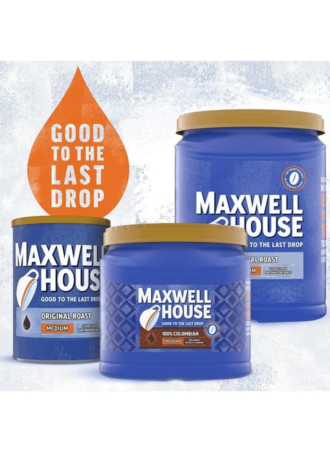 Maxwell House - Maxwell House 100% Colombian Medium Roast Ground Coffee (24.5 oz Canister) - Image 1