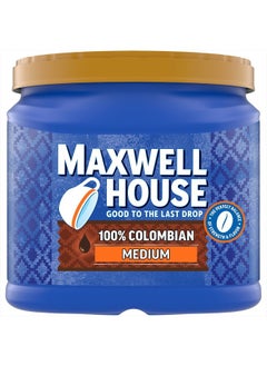 Maxwell House 100% Colombian Medium Roast Ground Coffee (24.5 oz Canister)