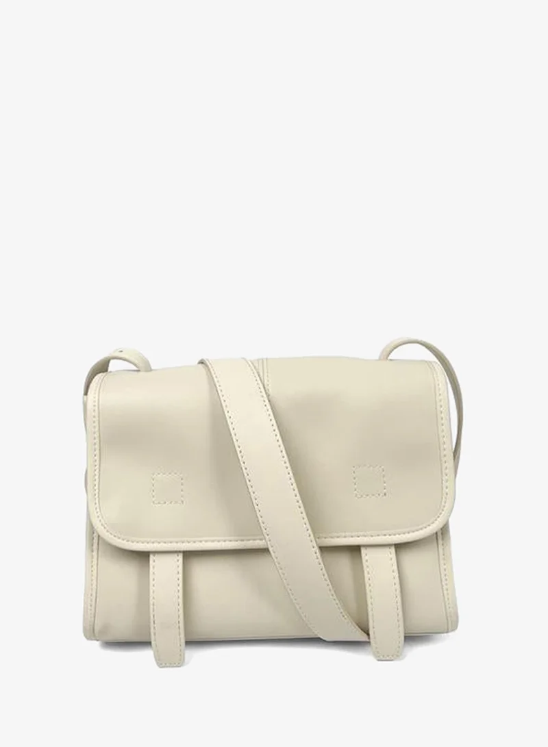 Take Two Plain Crossbody Bag With Flap