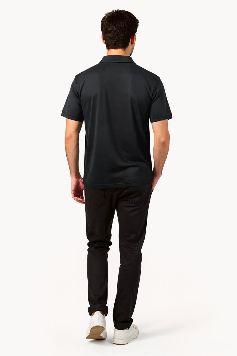 French Connection Popcorn Black Polo Shirt  - Image 2