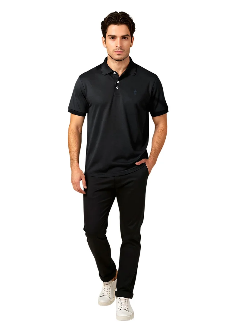 فرنش كونكشن Popcorn Black Polo Shirt