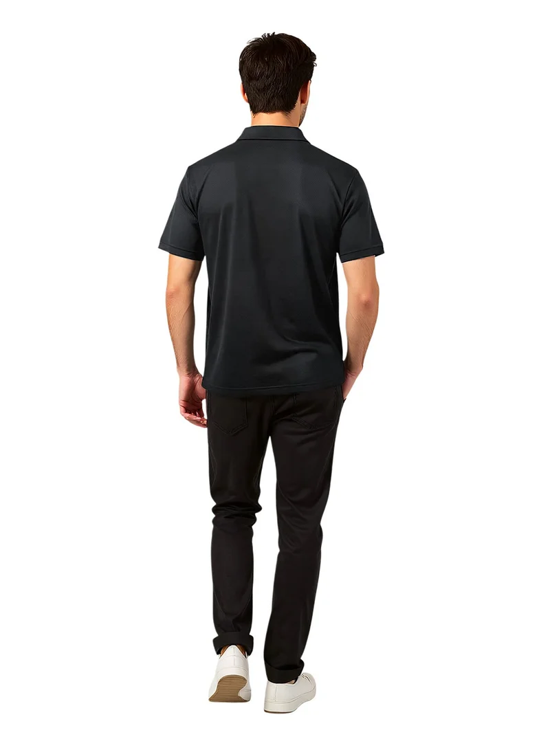 فرنش كونكشن Popcorn Black Polo Shirt