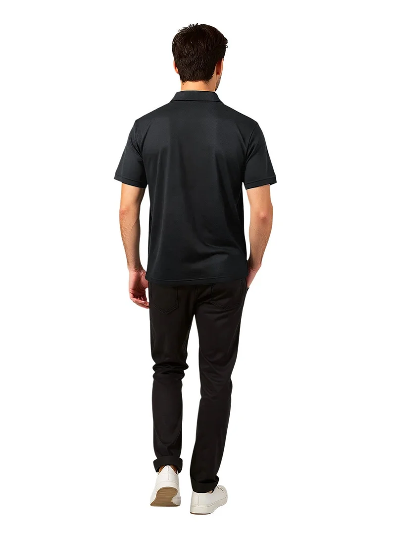 French Connection Popcorn Black Polo Shirt