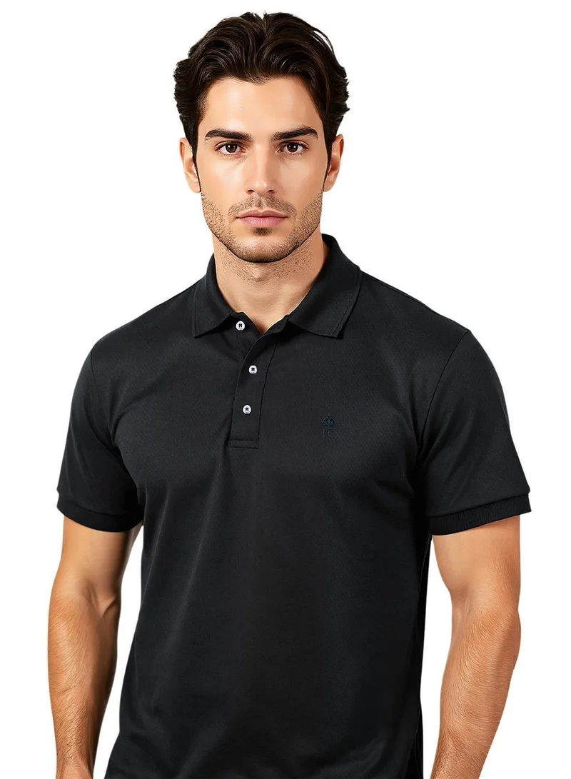 French Connection Popcorn Black Polo Shirt