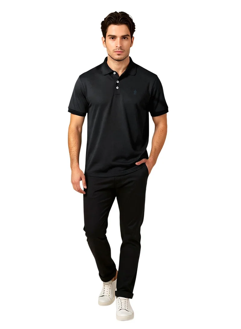 French Connection  Popcorn Black Polo Shirt for Men | Best Price UAE