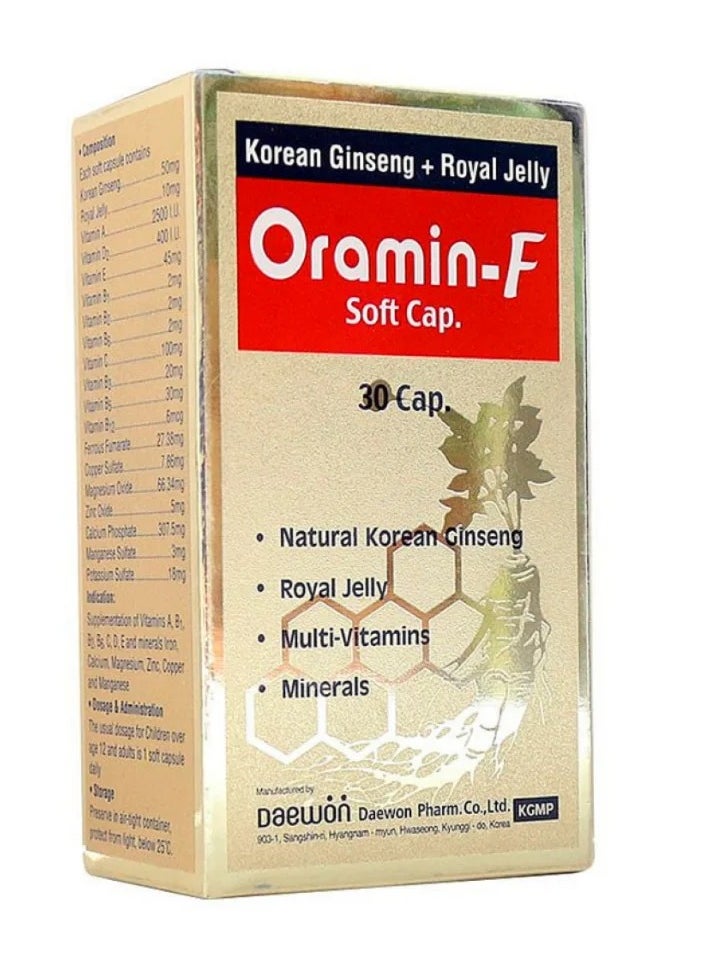 Daewon Oramin F Multivitamins and Minerals Soft Capsules 30's  - Image 1