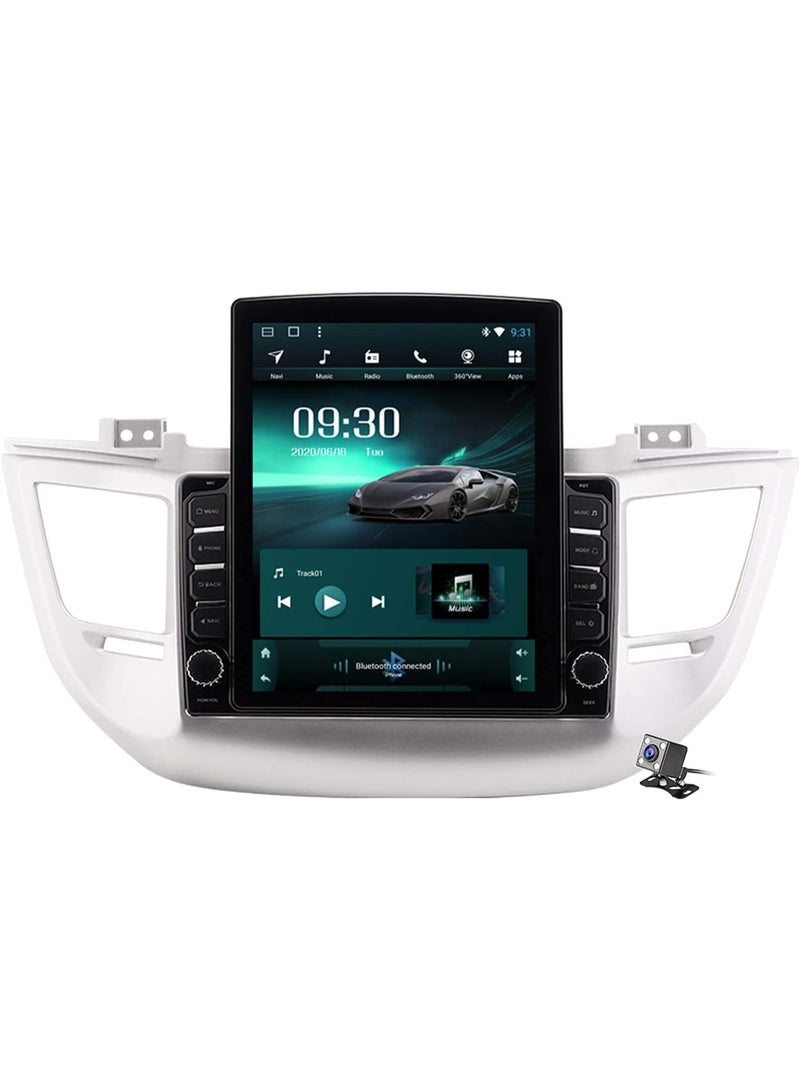 SHEZA STAR Android 9.7 Inch Tesla style Vertical Screen for Hyundai Tucson IX35 2014-2018 2GB RAM 32GB ROM Mirror Link Wi-Fi BT, Radio GPS Navigation, IPS Touch Screen with AHD Camera Included - Image 1
