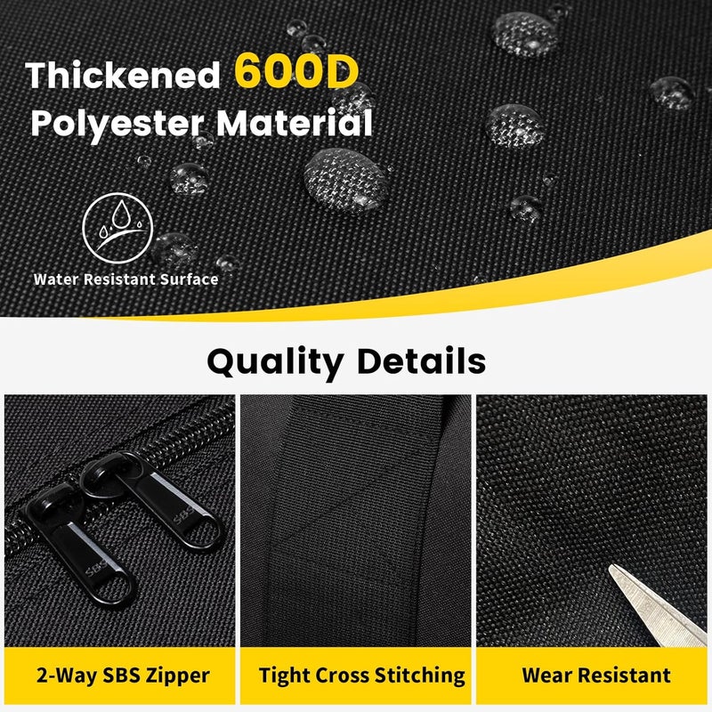 Vorspack Extra Large Duffle Bag for Travel - 100L Duffel Bag for Men Gear Bag for Storage Foldable Weekender Bag for Overnight Camping - Black - Image 3