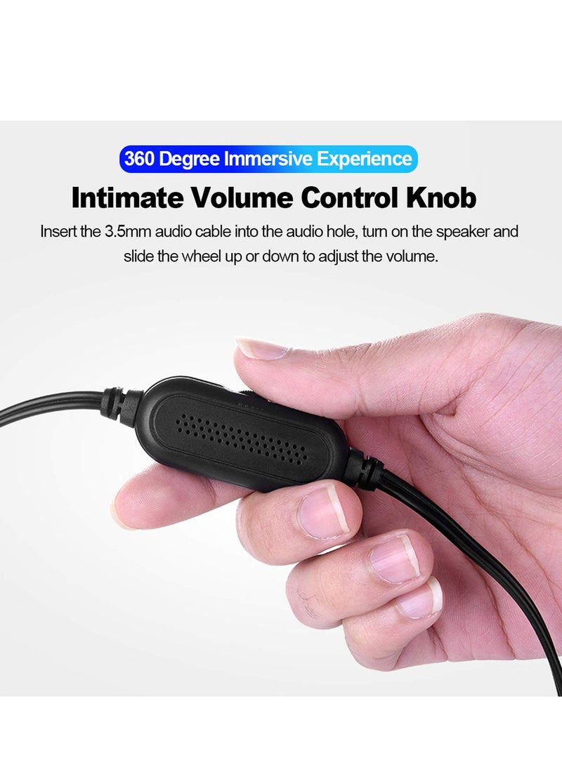 صدى - شريط مكبر الصوت ، ميني مكبر الصوت ، مكبر الصوت المحيطي ، ومشغل الموسيقى ، USB / 3.5mm المدخلات السمعية ، مناسبة لأجهزة الكمبيوتر المحمولة والهواتف الذكية قرص mp3-mp4 - Image 1