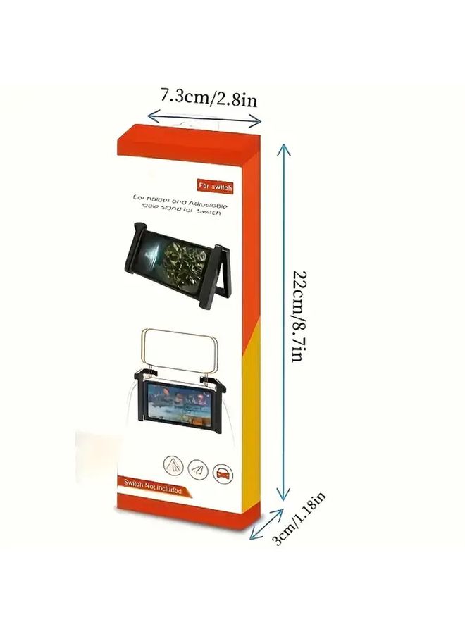 Black Adjustable Nintendo Switch Stand Portable Tripod Dock for Desktop Car - Image 2
