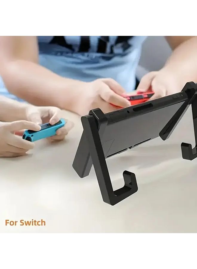 Black Adjustable Nintendo Switch Stand Portable Tripod Dock for Desktop Car - Image 3