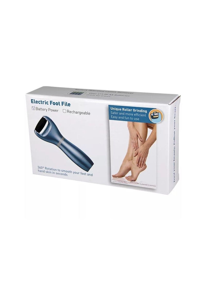 الكتريك فوت فايل باديكير كهربائي بسرعتين يعمل بالبطارية ومزيل الكالو والجلد الصلب - Image 2