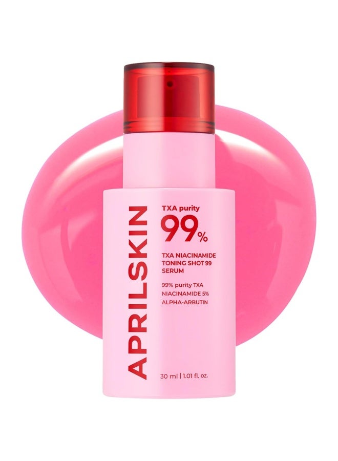 APRILSKIN TXA Niacinamide Toning Shot 99 Serum | 99% Purity TXA + 5% Niacinamide for Uneven Skin Tone, Pore Care 30ml - Image 1