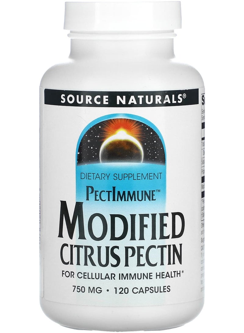 PectImmune, Modified Citrus Pectin, 750 mg, 120 Capsules (187 mg per Capsule)