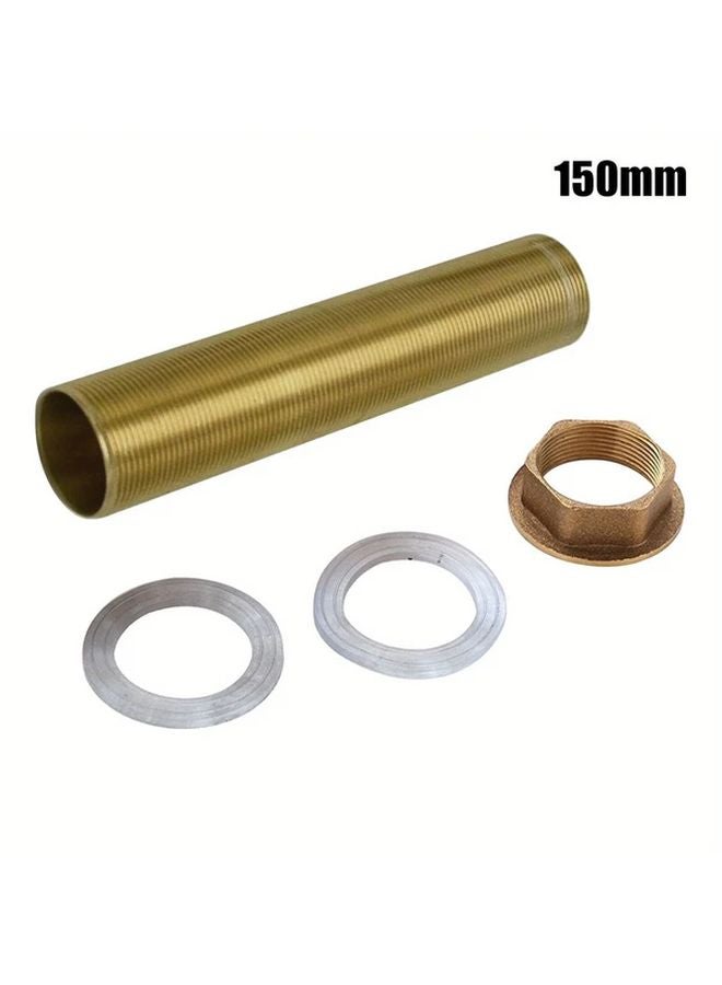عدة إصلاح صنبور مطبخ 150 مم مع أنبوب ملولب من النحاس وقطع تركيب - Image 1