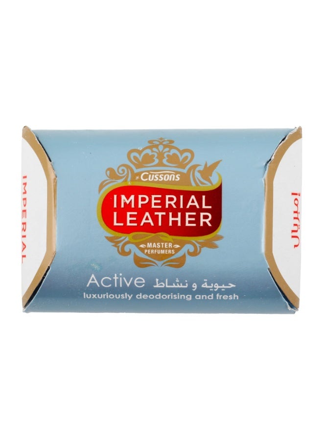 إمبيريال ليزر صابون "إمبريال ليذر" (Imperial Leather) بوزن 125 جم: صابون استحمام فعال، يتميز برغوة غنية وكثيفة وعطر يدوم طويلاً. - Image 2