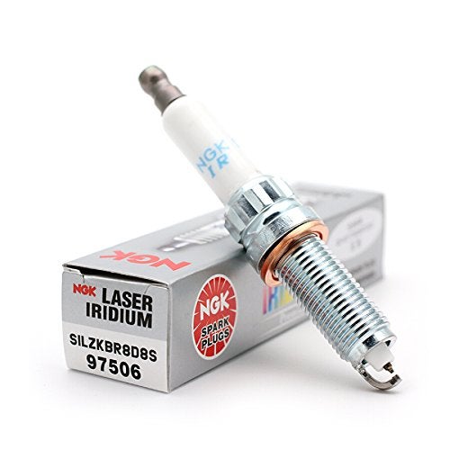 NGK مجموعة 4 قطع شمعات احتراق NGK ليزر إيريديوم رقم 97506 Silzkbr8D8S - Image 2