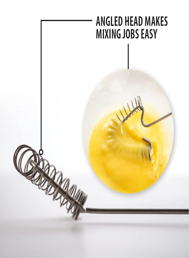 Rada Cutlery Handi-Stir Whisk (R117), 2.5" x 2.75" Stainless Steel Spring Face, Silver Handle - Image 3