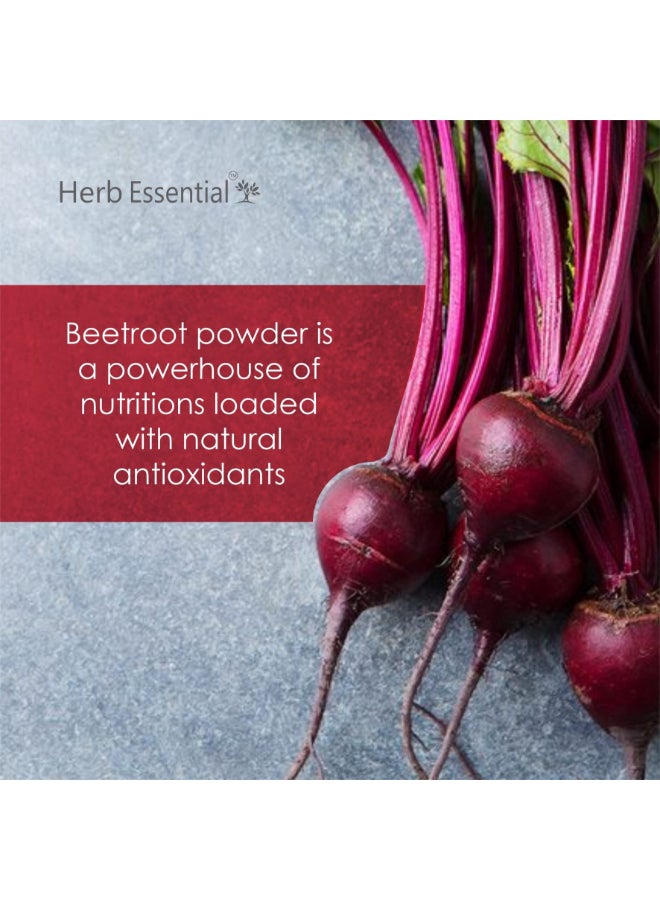 Herb Essential 352 ounce Beetroot Powder Vegan Friendly Plant Based Superfood Drink Mix Natural Beet Root Powder for Smoothie Energy 100 gram 352 ounce - Image 4