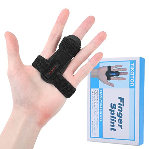 Tikaton Trigger Finger Splint, Adjustable Support, Finger Brace for Alleviating Finger Locking, Popping, Bending, Tendonitis, Stiffness, Pain Relief - Left or Right Hand - Image 1