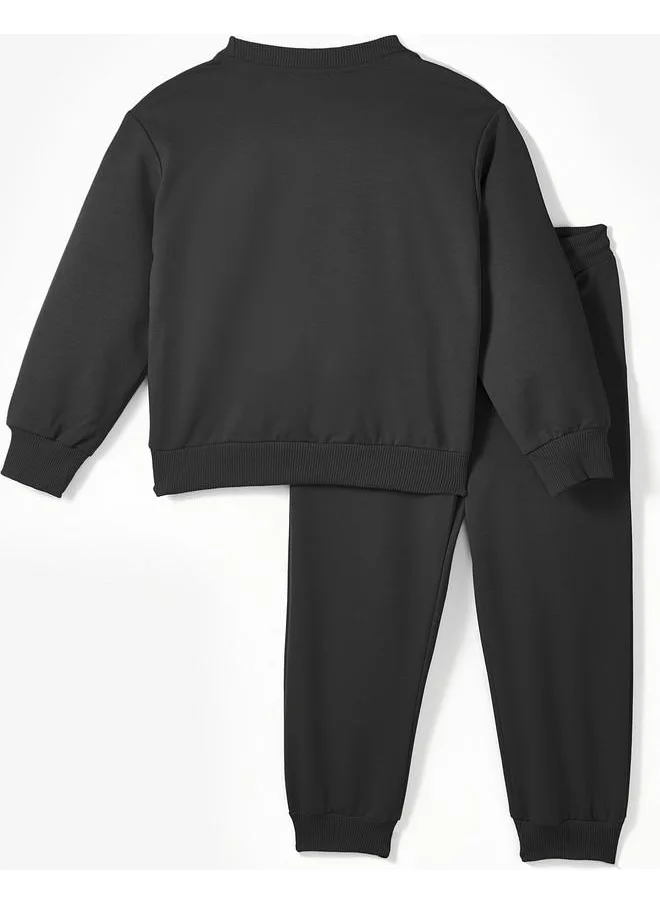 JUNE June Kids Tracksuit with Pocket Flap Black