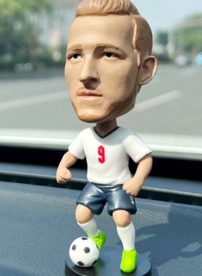 EBMINI Creative Shaking Head Football Star Doll Car Ornament 