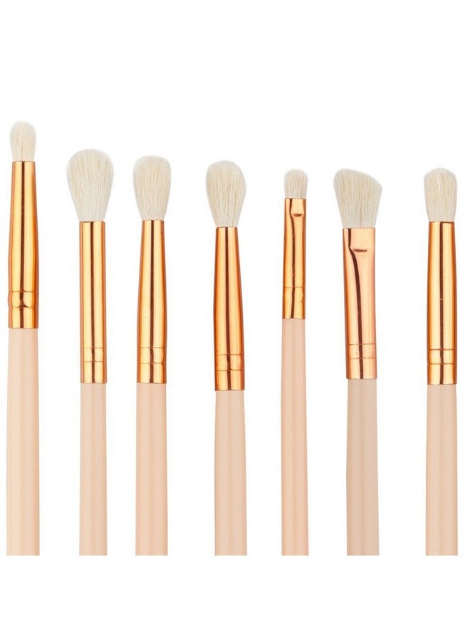 CONNECTWIDE CONNECTWIDE� Makeup Brushes Set Foundation Eye Shadow Blending Brushes Soft Synthetic Hair (Pack of 7) - Pink  - Image 1