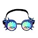 Lelinta Kaleidoscope Spiked Goggles with Adjustable StrapsRainbow Crystal LensesPerfect for Raves Costume Parties - Image 3