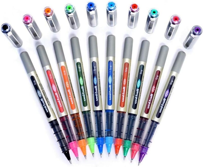 Uniball مجموعة أقلام رولر بول Uni-Ball EYE UB-157 - عبوة من 10 - Image 1