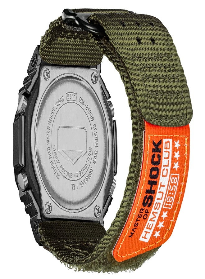 DAVILANE Replacement Watch Band Strap for Casio Mens G-Shock GM-2100B,GD-100/110/120/350,GW-S5600/5600/B5600/M5600,16mm Nylon Breathable Casio wristband - Image 1