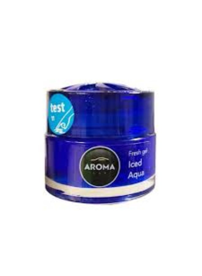 Aroma Aroma Car Iced Aqua Gel Car Air Freshener Long Lasting Scent for Fresh Cool Vibes  - Image 1