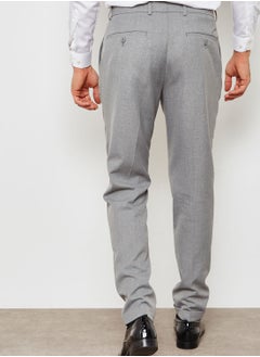 BURTON Slim Fit Side Zip Pleated Trousers  - Image 2