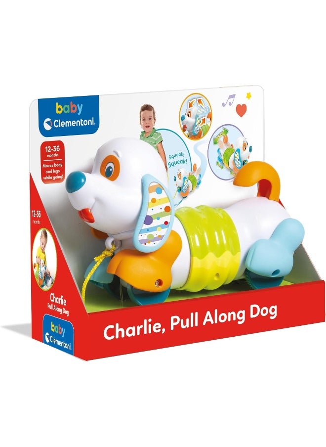 Clementoni Pull Along Dog For Baby Toddlers  - Image 2