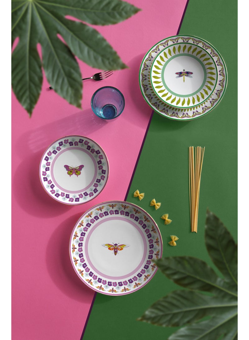 Baci milano Porcelain Dinner Set 18 Pieces for 6 Persons – Amazonia Collection, Plates and Soup Plates, Tableware, Dinnerware, Dining, Kitchen, Home, Gift, Italian Design by Baci Milano - Image 4