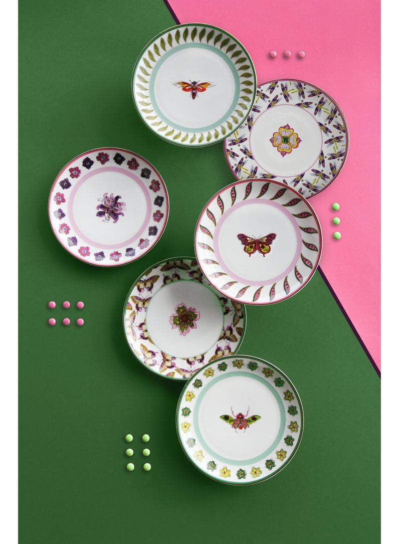 Baci milano Porcelain Dinner Set 18 Pieces for 6 Persons – Amazonia Collection, Plates and Soup Plates, Tableware, Dinnerware, Dining, Kitchen, Home, Gift, Italian Design by Baci Milano - Image 3